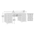thumbnail image 3 of Sauder Cannery Bridge Bureau Ministre, Finition Sindoori Mango, 429414, 3 of 9
