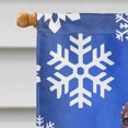 thumbnail image 3 of Carolines Treasures SC9594CHF Irish Setter Bleu Flocon de Neige Hiver Drapeau Toile Maison Taille, 3 of 4