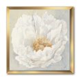 thumbnail image 2 of Designart 'White Serene Peony' Cottage Framed Art Print - 16x16, 2 of 3
