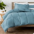 thumbnail image 1 of Bare Home Goose Down Alternative Comforter Set - 3 Piece Set - Queen, Coronet Blue, 1 of 7