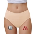 thumbnail image 1 of Large Size Women's Physiological Pants Menstruation Flow Postpartum Mid Waist Menstrual Underwear, 1 of 4