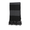 thumbnail image 1 of Sport-Tek ®  Spectator Scarf. Sta02 Osfa Black/ Iron Grey, 1 of 2