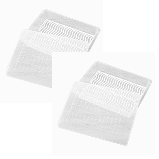 Oleegame 2PC Shower Soap Dish With Hook Case Refrigerator Storage Water Bag Kitchen Preservation Refrigerated Kitchen,Dining & Bar Clear