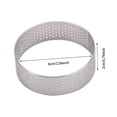 thumbnail image 2 of WIFKLSIIPG Tart Rings 8 inch Round Perforated Cake Ring Heat Nonstick Stainless Steel Baking Rings Heat Ring for Cooking，Culinary Applications，High Performance，Everyday Baking & Cooking, 2 of 3