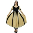 thumbnail image 1 of Bimba Classic Chic Designer Dress Long Georgette Kurta Flaired Zig-Zag Party Wear Kurti, 1 of 8