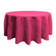 thumbnail image 1 of LA Linen TCBurlap120R-Fuschia Round Dyed Natural Burlap Tablecloth, Fuchsia - 120 in., 1 of 1