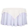 thumbnail image 1 of LNGOOR 108” Wholesale Round Tablecloth Polyester Round Table Linens For Wedding Party Banquet Restaurant -  WHITE, 1 of 8