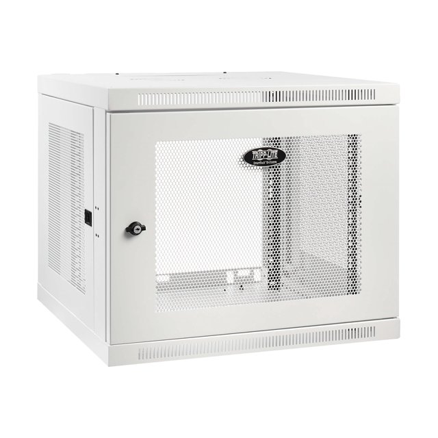 Tripp Lite Wallmount Rack Enclosure Cabinet 9U Switch Depth Deep White - Rack enclosure cabinet - wall mountable - white - 9U