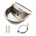 thumbnail image 1 of Automatic Horse Drinking Water Bowl, with Adjustable Float Valve Stainless Steel No Hole with Pipe, 1 of 9