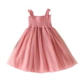 thumbnail image 1 of Yanlir Robe Princesse Imprimée Sans Manches à la Mode pour Fille, Mignonne et Respirante, Robe de Fête, Tenue d'Été à Col Rond pour la Maison des Enfants, Chemise de Nuit et Tenue Décontractée (Rose#1, 8-9 Ans), 1 of 3