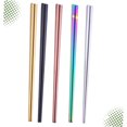 thumbnail image 4 of FUTUREORYY 5 Pairs Square Chopsticks Gold Plated Eating General Users Meal Time, 4 of 8