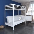 thumbnail image 1 of Lits superposés une place/futon Miles en métal, 1 of 9