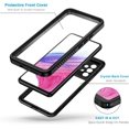thumbnail image 3 of REQO Samsung Galaxy A53 5G Case, IP68 Waterproof Dustproof Case with Built-in Screen Protector, Rugged Full Body Shockproof Phone Cover for Samsung A53 5G, Black/Clear, 3 of 9