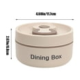 thumbnail image 3 of Roiihwy Stainless Bento Box Adult, Lunch Box Containers with Insulation, Portable Insulated Snack Box Lunch Box for Women Men (Beige), 3 of 6