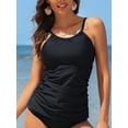 thumbnail image 4 of Charmo Haut de Tankini à Col Montant pour Femmes Seulement, Haut de Maillot de Bain Gainant, Haut de Bain Froncé Sans Bas, 4 of 6