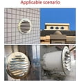 thumbnail image 5 of Grille de Ventilation Ronde en Acier Inoxydable avec Tuyau d'Évacuation, Hotte de Sortie d'Air, Grille Ronde avec Évent d'Air, Hotte d'Extraction de Fumée avec Moustiquaire, 5 of 5