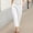 White, variant on Women Pocket Cropped Straight Leg Crop Pants Ladies Casual Long Loose Pant Slacks Dress Pants for Women Casual Summer Womens Pants Casual Work Pattern Womens Tall Pants Casual Work Womens Winter Pants