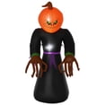 thumbnail image 1 of 6.9ft Halloween Inflatable Pumpkin Reaper Ghost Outdoor Decorations Yard, 1 of 10