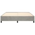 thumbnail image 3 of vidaXL Bed Frame Light Grey 193x203 cm King Velvet, 3 of 5