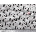 thumbnail image 2 of Soimoi Gray Heavy Satin Fabric Bear Tree Print Fabric by the Yard 56 Inch Wide, 2 of 3