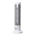 thumbnail image 1 of USB Tower Fan, Bladeless 3-Speed Quiet Fan with Night Light for Office & Home, 1 of 3