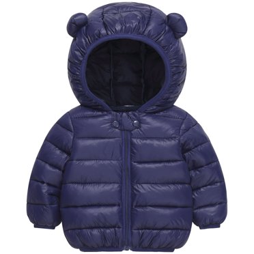 Zshosam Boys' Outerwear Coats Boy's Thicken Parka Coat Winter Warm Jacket with Removable Hood Size 3T 4T,(Dark Blue 3-4 Years)