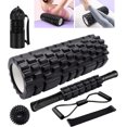 thumbnail image 1 of Foam Roller Set Foam Rollers for Deep Tissue Massage in Roller Massage Set with Muscle Roller Stick Exercise Resistance Bands Massage Ball M & Low Density Foam Roller for Ba, 1 of 6