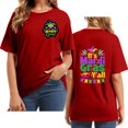 thumbnail image 1 of Outfmvch T-Shirts Mardi Gras pour Femmes, T-Shirts Graphiques, T-Shirts de Carnaval, Vêtements Mardi Gras, T-Shirt à Manches Courtes Col Rond Imprimé Lettre Rouge TG, 1 of 4