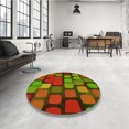 thumbnail image 4 of Ahgly Company Tapis Rectangulaire Lavable en Machine Intérieur Transitionnel Rouge Tomate, 6 Pieds x 9 Pieds, 4 of 7