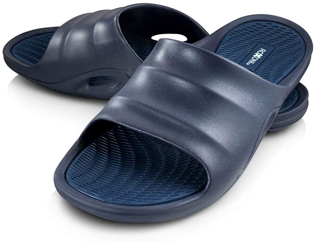 ROXONI Men's Comfort Rubber Flip Flop Slide Sandals