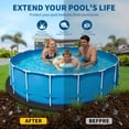 thumbnail image 3 of Heavy Duty Pool Liner Pad for Above Ground Pools - Durable Non-Woven Geotextile Ground Shield - Puncture & Weed Resistant, Eco-Friendly - Extends Liner Life - Round, Size: 33, 3 of 8