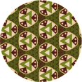 thumbnail image 1 of Ahgly Company Machine Washable Indoor Round Transitional Metallic Gold Area Rugs, 5' Round, 1 of 7
