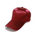 thumbnail image 1 of Wine Rich Satin Baseball Hat For Women Special Occasions In Deep Wine Red Free Size 22.8 Inch, 1 of 2