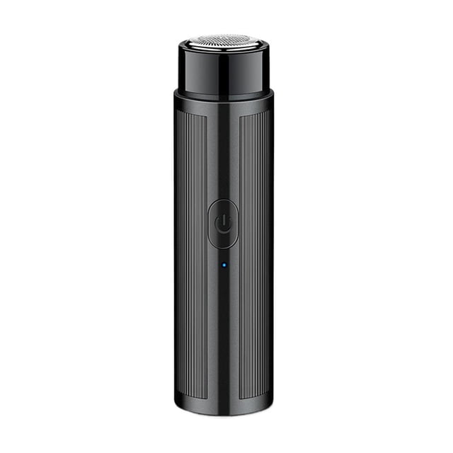 Mini Electric Shaver Portable USB Rechargeable Men’s Grooming Kit with LED Display & Double Foil Head