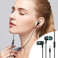 thumbnail image 4 of Electronics Earbuds Wired With Microphone Noise Isolating In-Ear Headphones Powerful Heavy High Definition Earphones Compatible 3.5mm, 4 of 5