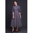 thumbnail image 4 of Bimba Check Ladies Button Down Print Dress A-Line Cocktail Party Shirt Dress-Small, 4 of 5