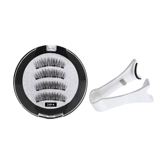 USYFAKGH Cils Réutilisables avec Applicateur Aucune Colle Ni Doublure Nécessaire Ensemble de Colle Faux Cils Faux Cils