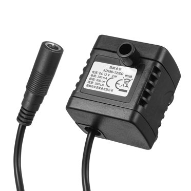 12v 380l/ H Mini Submersible Pump, Ultra Quiet Fountain Water Pump Small Fountain Pump Portable Water Pump For Aquarium Fish Tank Pond Fountain Hydroponics