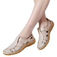 thumbnail image 3 of Kcodviy Chaussures pour Femmes Plates Souples Sandales à Imprimé Vache pour Femmes Sandales à Semelle Espadrilles Sandales Compensées pour Femmes Sandales Rétro Décontractées, 3 of 5