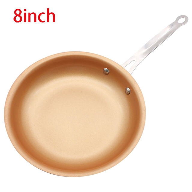 Biinggo Poêle à Frire en Céramique Rouge Cuivrée de 10 Pouces avec surface Antiadhésive Résistante aux Rayures. Dotée d'Une Poignée en Acier Inoxydable et d'Une base pour Induction pour une Répartition Uniforme de la Chaleur. Convient pour Sauter, Frire, Griller, Braiser et Cuire au Four. Va au Four jusqu'à 550 Degrés et Va au Lave-Vaisselle.