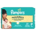 thumbnail image 2 of Pampers Swaddlers Diapers, Size P (up to 6 lbs), Absorbent, Keeps Baby Dry and Comfortable, Skin Safe Disposable Baby Diaper, 2 of 27