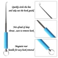 thumbnail image 4 of JWshufel Stainless Steel Fishing Hook Remover Non Slip Aluminum Handle Quick Release Outdoor Tool for Easy Hook Removal Without Line Damage Adjustable for Different Line Thickness, 4 of 5