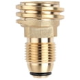 thumbnail image 1 of Propane Tank Adapter Converts POL to QCC1 Brass Propane Hose Adapter for All 1LB Propane BBQ Cylinders, 1 of 9