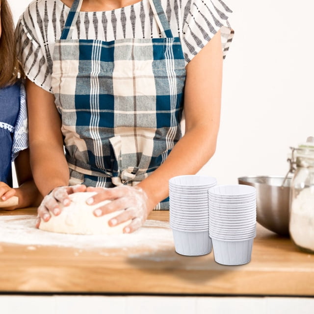 Dvkptbk Baking Paper Cup Large Flanged Cake Cups Multicolor Baking Desserts High Temperature Cake Cups Home & Garden