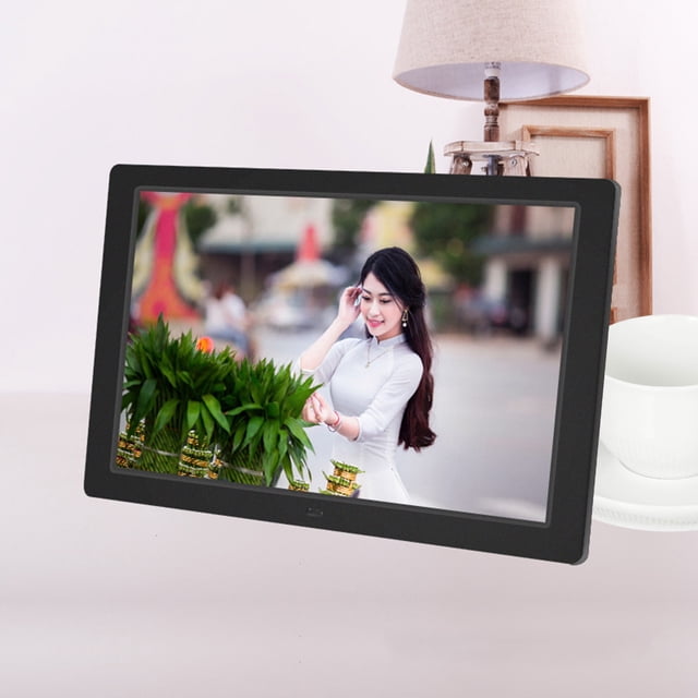 TopLLC 12-inch HD Digital Photo Frame Electronic Photo Album Calendar Clock Pictures Video Music Loop Playback Support Connected To The Computer Headphones Speakers on Clearance