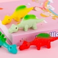 thumbnail image 4 of Dinosaur Flick Toys Stretchy Rubber Launching Game Fun Party Activities Interactive Play, 4 of 9