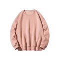 thumbnail image 1 of Hommes Décontracté Col Rond Manches Longues Pull Chandails en Molleton Blouse Couleur Unie, 1 of 4