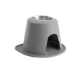 thumbnail image 1 of WeatherTech Système d'Alimentation pour Animaux Simple et Haut Support de 10 Pouces de Hauteur - Acier Inoxydable - Gris Foncé, 1 of 1