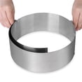 thumbnail image 4 of cpengpj Stainless Steel Round Cake Mold 6 Inch Baking Ring Food Grade for Desserts Tarts Flan Professional, 4 of 9