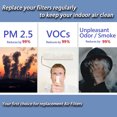 thumbnail image 3 of Air  Filter Replacement, Durable Fine Filtering Air Cleaner Filter  For Air Cleaner Maintain, 3 of 8